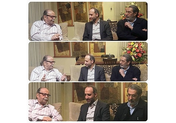 عیادت رئیس رسانه ملی از «محمدعلی کشاورز» +تصویر