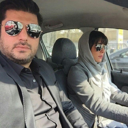 سلفی بازیگر سینما و تلویزیون با همسرش+تصویر