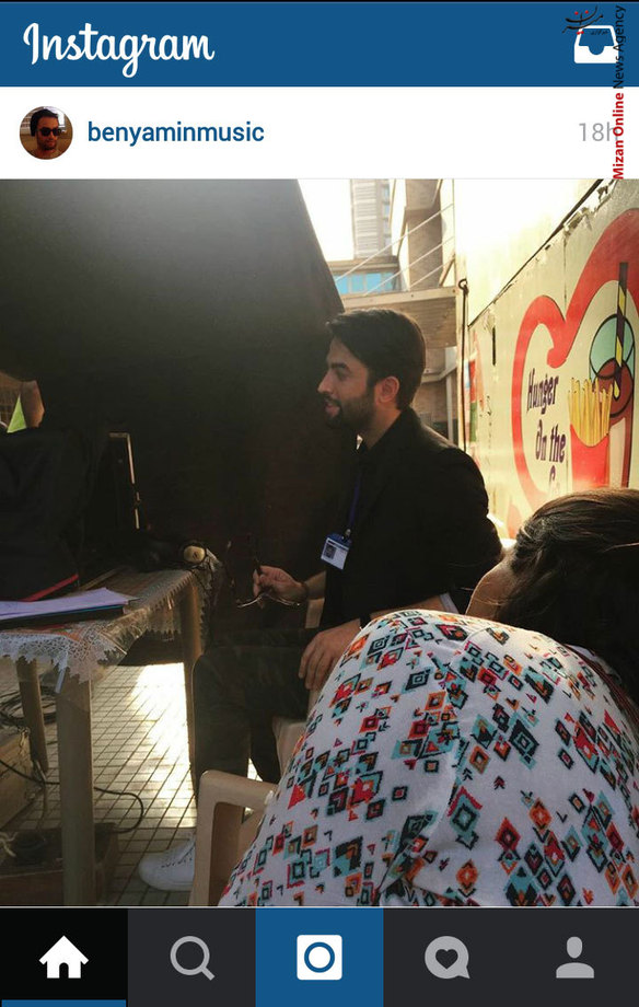 عکس/ بنیامین بهادری در پشت صحنه «سلام بمبئی»