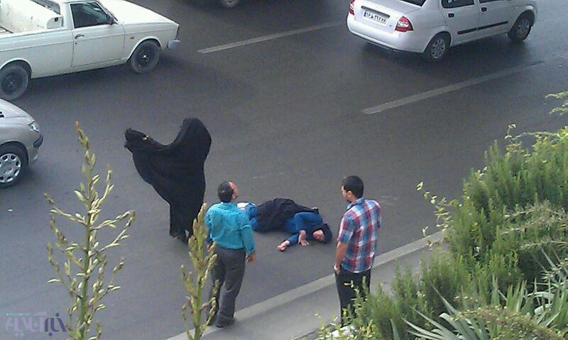 زن جوان در مشهد خودش را از بالای پل پرت کرد+تصاویر