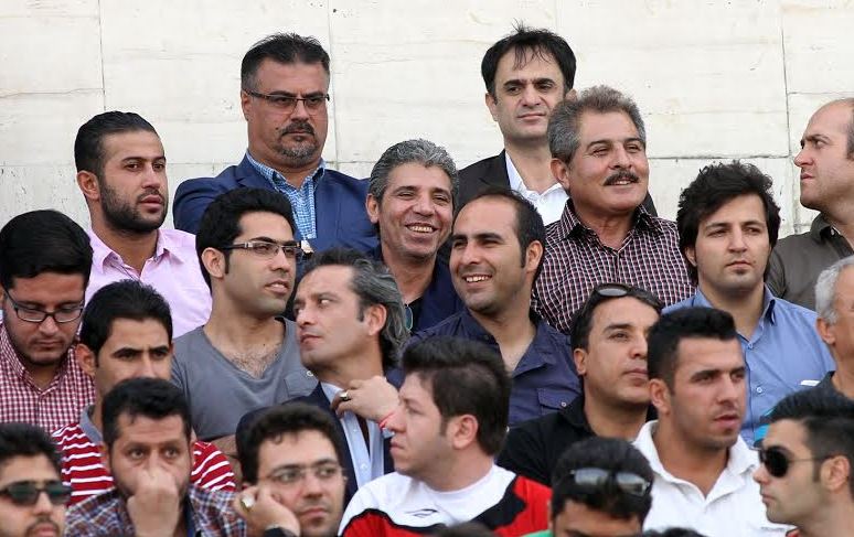 پیشکسوتان تماشاگر دربی/عکس