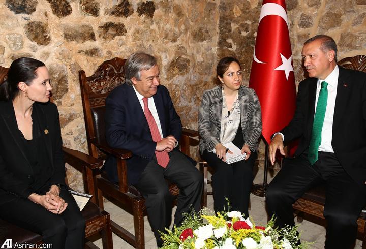 دیدار آنجلینا جولی با اردوغان +عکس