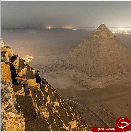 تصویری ناب از اهرام ثلاثه
