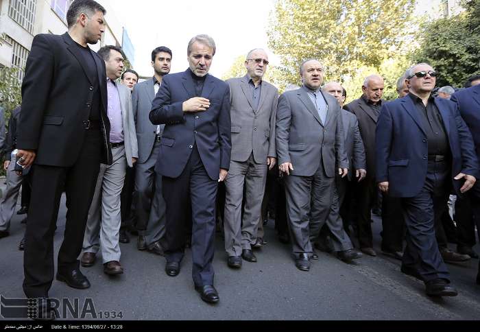 ترافیک چهره ها در مراسم تشییع پیکر مرحوم «یوسف نوبخت» +تصاویر