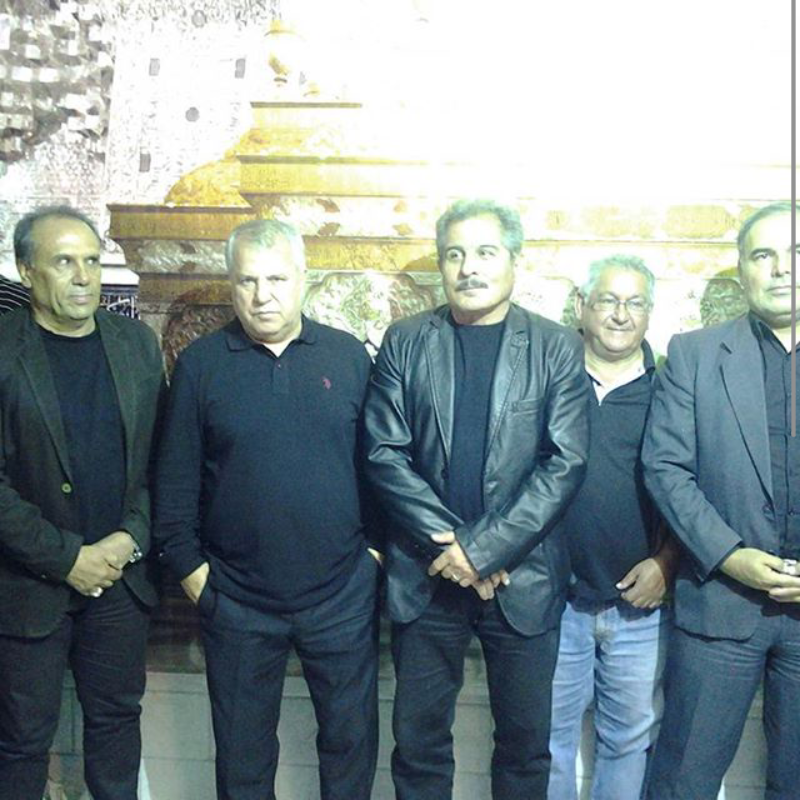تصویر/ علی پروین، میناوند و پنجعلی در هیات عزاداری
