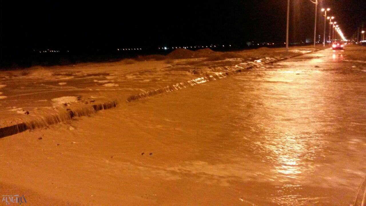 سیل به قم رسید+تصویر