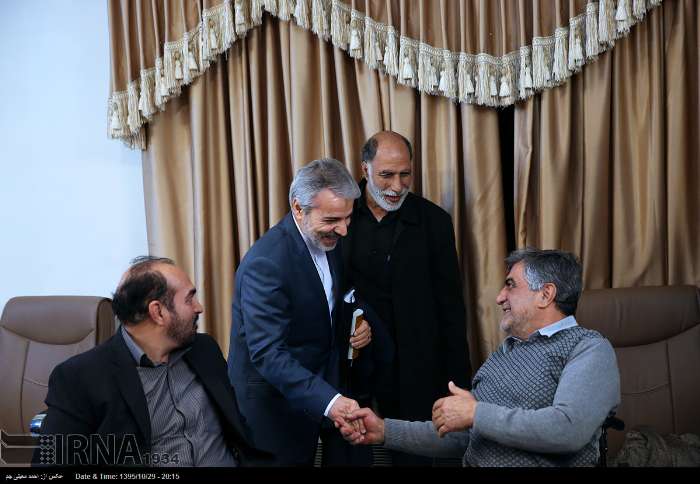 دیدار نوبخت و جهانگیری با جمعی از جانبازان/ تصاویر