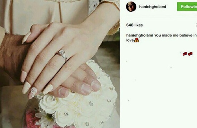خانم بازیگر عروس شد +عکس