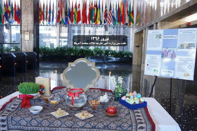 برپایی سفره هفت سین در وزارت خارجه آمریکا+تصاویر