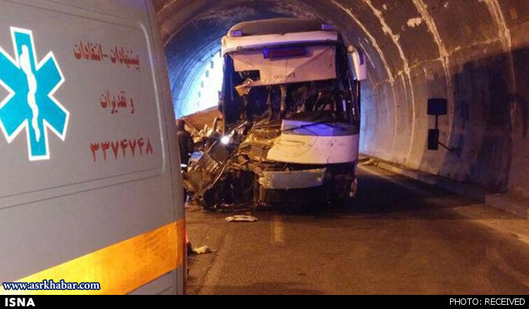 10 مجروح در پی تصادف در جاده تبریز + تصاویر