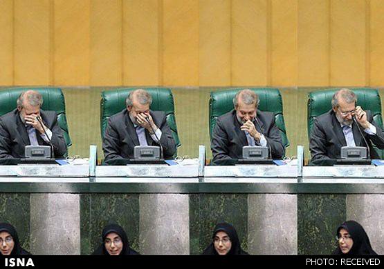 واکنش نماینده زن به حواشی شعر خوانی: علت لبخندهای لاریجانی را نمی‌دانم