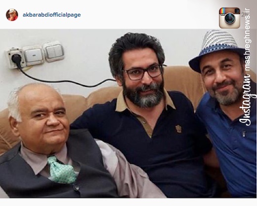 رضا عطاران و اکبر عبدی در یک قاب +عکس