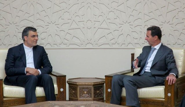 دیدار جابری انصاری با بشار اسد+عکس