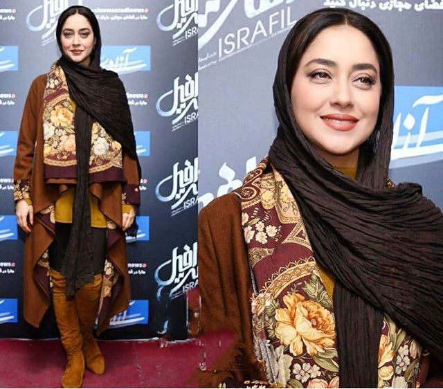 خانم بازیگر با مانتویی متفاوت در یک مراسم + عکس