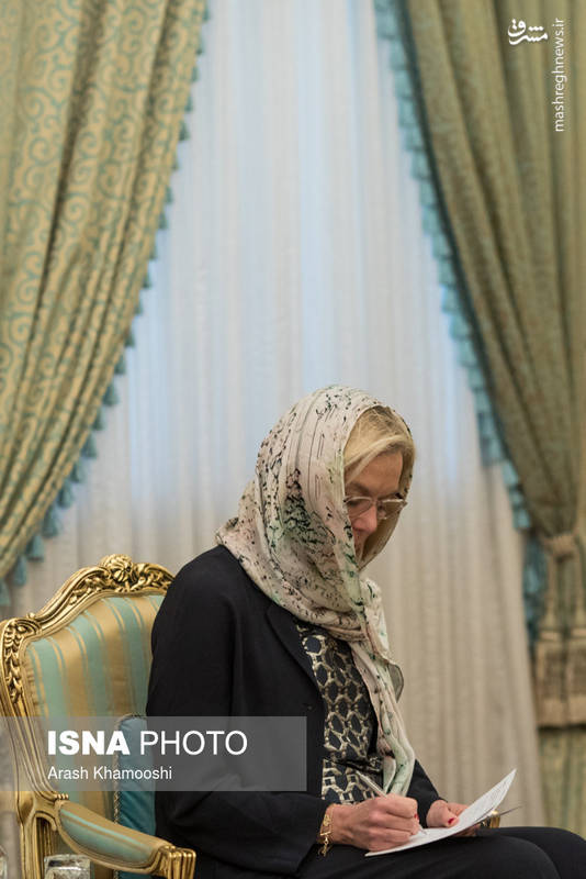 عکس/ پوشش وزیر خارجه هلند در دیدار با روحانی