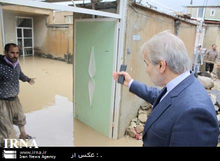 بازدید نوبخت از مناطق سیل زده خراسان رضوی