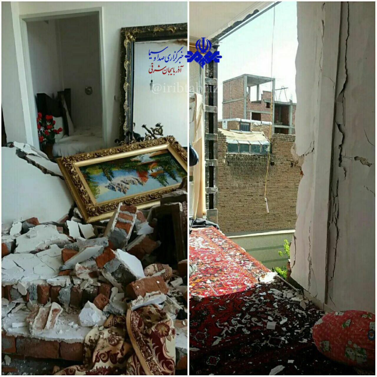 انفجار گاز شهری در مراغه/ ۷ مصدوم/عکس