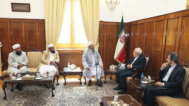 مولوی عبدالحمید با ظریف دیدار کرد+تصویر