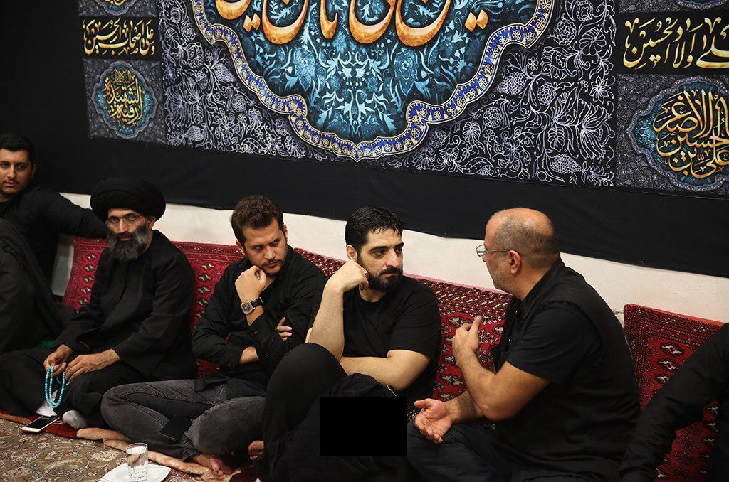 از اکبر عبدی تا امیر جعفری در مراسم عزای حسینی/ تصاویر