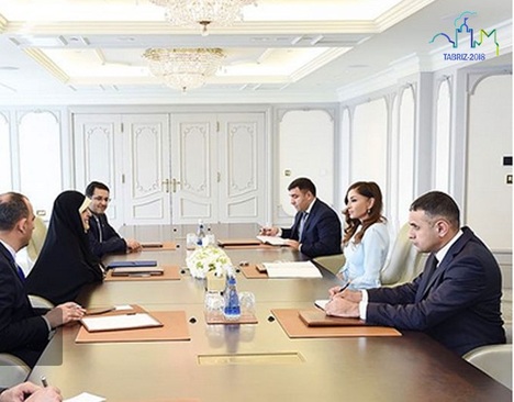 دیدار ابتکار با همسر رئیس جمهور آذربایجان (عکس)