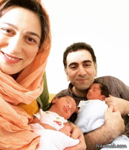خانم بازیگر دوقلو دار شد + عکس