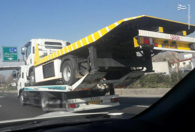 عکس/ حمل کامیون با کامیون!