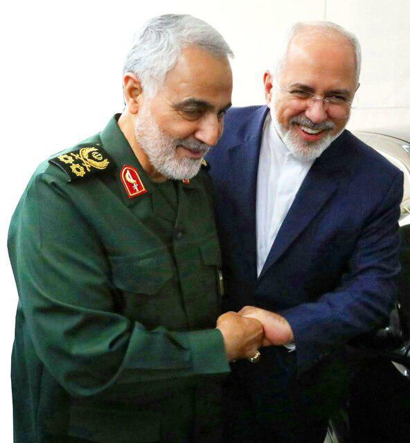 پیام تبریک ظریف به سردار سلیمانی پیام تبریک ظریف به سردار سلیمانی