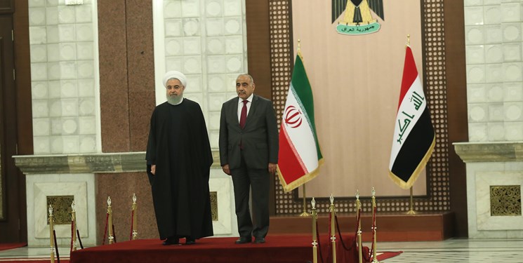 استقبال رسمی عادل عبدالمهدی از روحانی