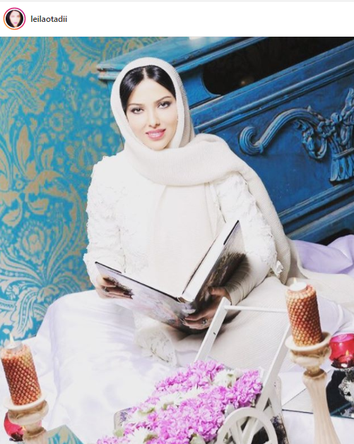 «لیلا اوتادی» سر سفره عقد! +عکس