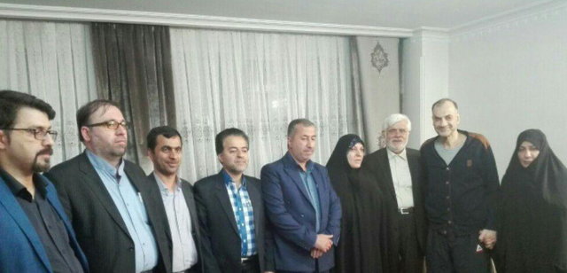 دیدار جمعی از اعضای فراکسیون امید با جانباز+عکس
