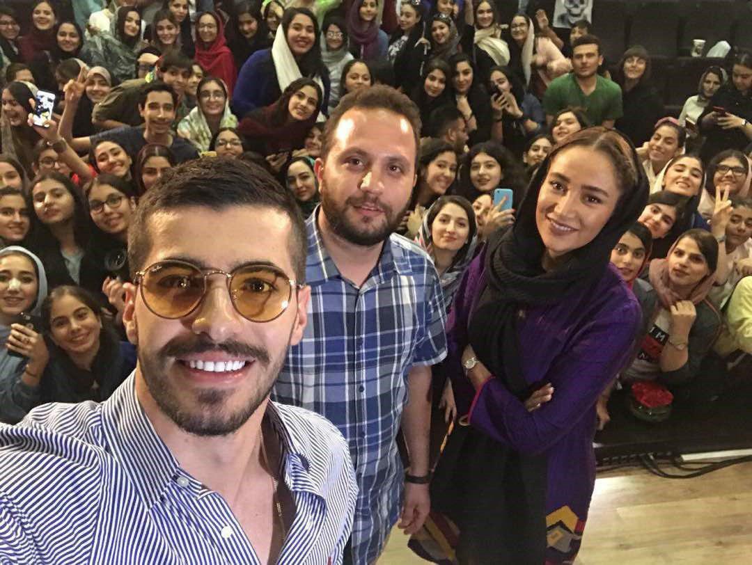 سلفی ستاره تیم ملی با خانم بازیگر /عکس
