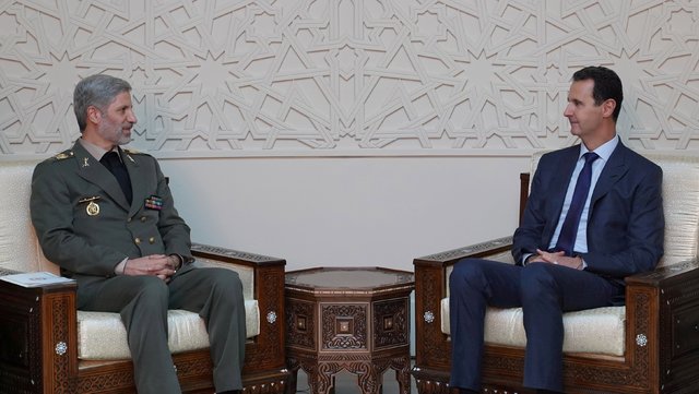 دیدار وزیر دفاع ایران با بشار اسد+عکس