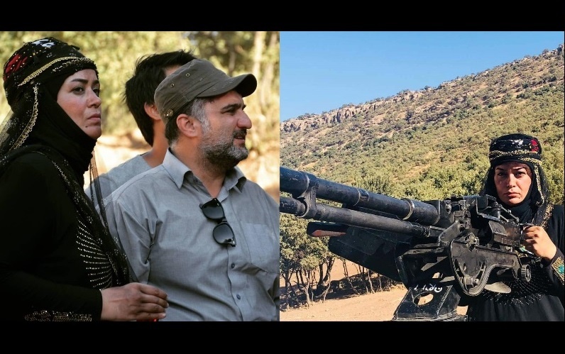 ظاهر و لباس متفاوت الهام چرخنده در یک فیلم سینمایی/ عکس