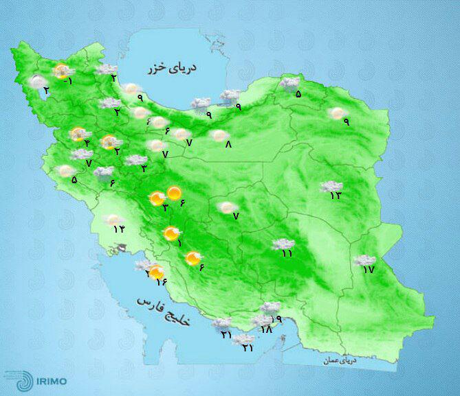15 استان کشور درگیر سیل و کولاک+نقشه