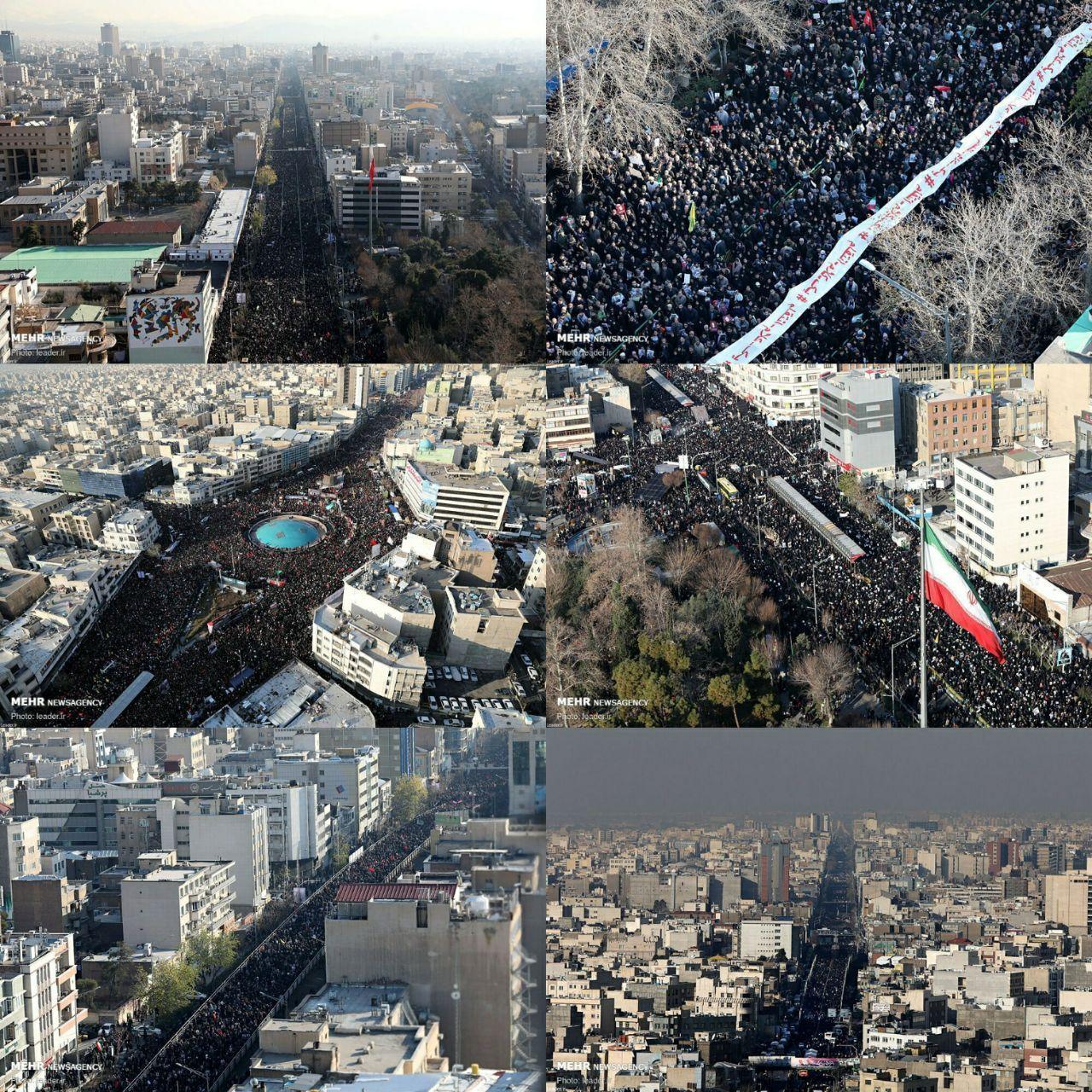 رکوردشکنی جمعیت در تشییع