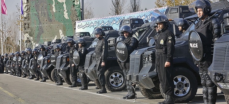 حضور گسترده پلیس ضدشورش در سطح شهر تهران