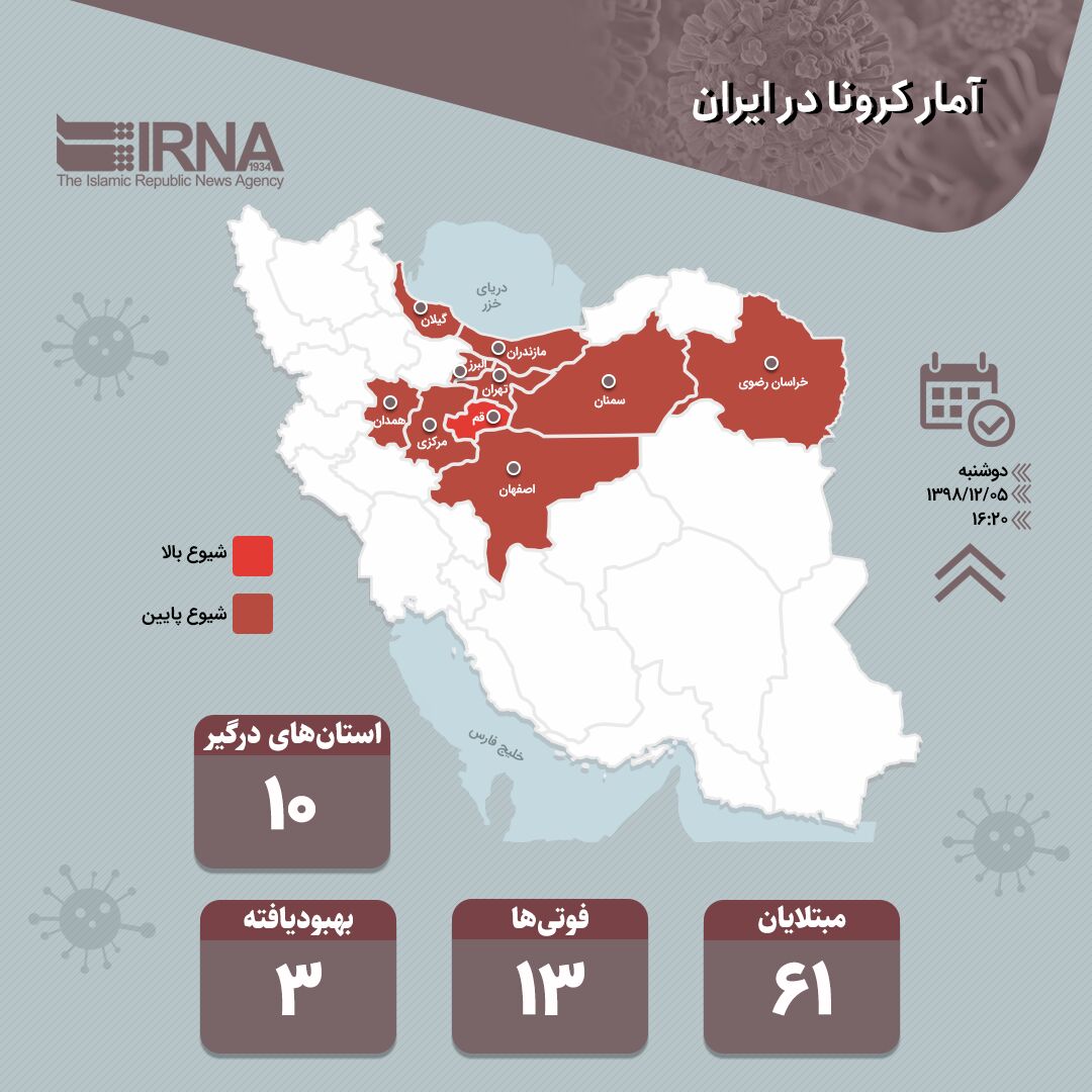 کرونا در همدان قربانی گرفت کرونا در همدان قربانی گرفت