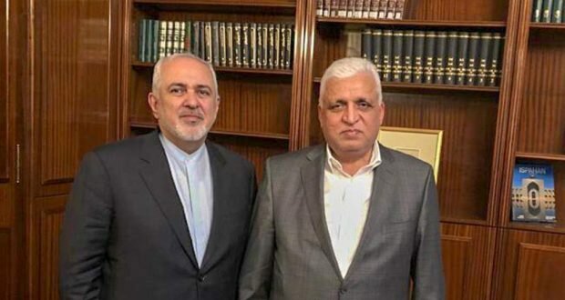 دیدار ظریف با رئیس الحشد الشعبی+عکس