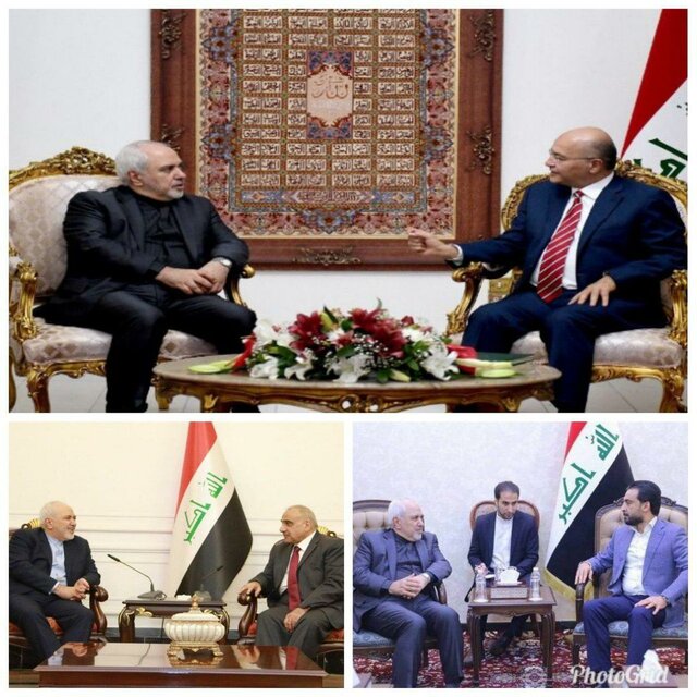 گزارش ظریف از دیدارهایش در عراق+عکس