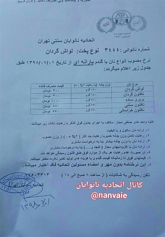 نان گران شد؟