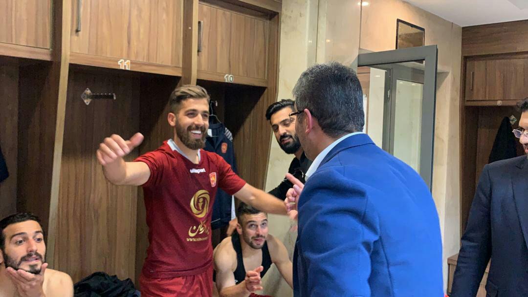 بمب شادی شهر خودرو در رختکن+عکس