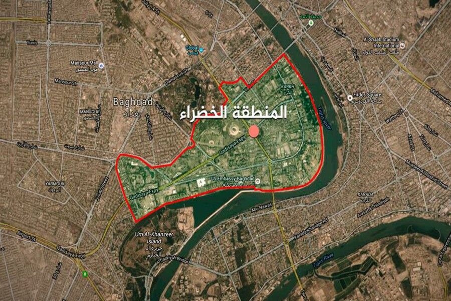 انفجار در اطراف سفارت آمریکا در بغداد