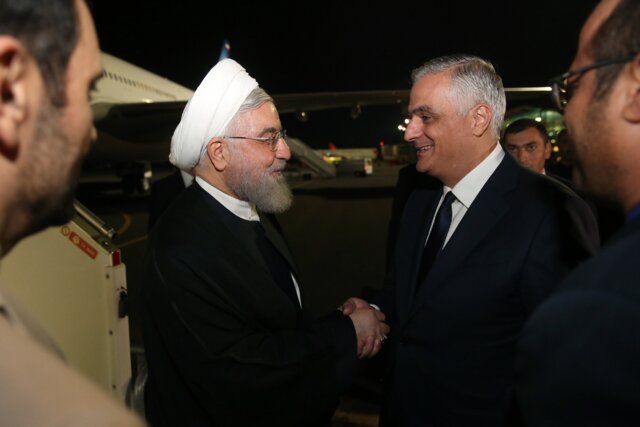 روحانی وارد ارمنستان شد