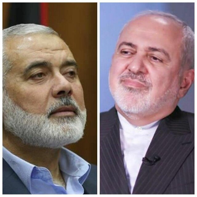 رایزنی تلفنی اسماعیل هنیه با ظریف رایزنی تلفنی اسماعیل هنیه با ظریف