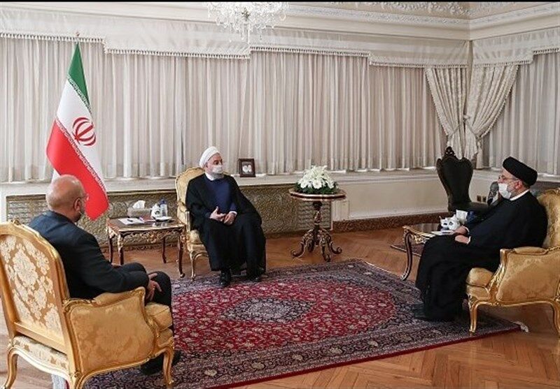 روحانی بعد از جلسه با رئیسی و قالیباف چه گفت؟ روحانی بعد از جلسه با رئیسی و قالیباف چه گفت؟