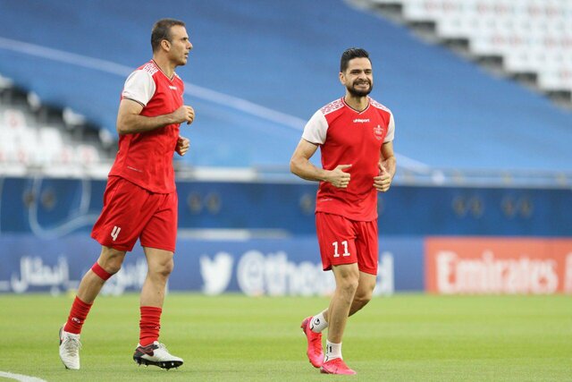 تساوی بدون گل پرسپولیس مقابل الدحیل در نیمه نخست تساوی بدون گل پرسپولیس مقابل الدحیل در نیمه نخست