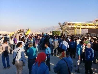 اعتصاب کارگران پالایشگاه لامرد اعتصاب کارگران پالایشگاه لامرد