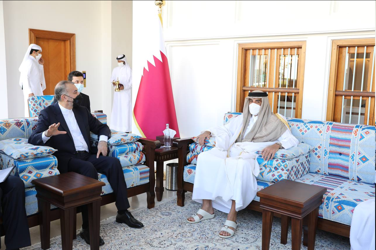 عکس/ دیدار امیرعبداللهیان با امیر قطر