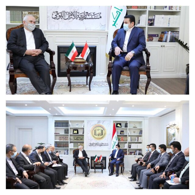دیدار ظریف با مشاور امنیت ملی عراق دیدار ظریف با مشاور امنیت ملی عراق