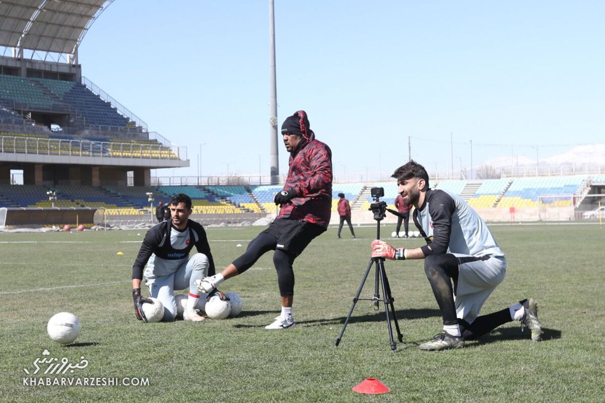 ماجرای تصویر جالب بیرانوند در تمرین پرسپولیس
